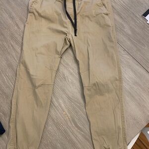 Plugg Tan Chinos with Elastic Waistband